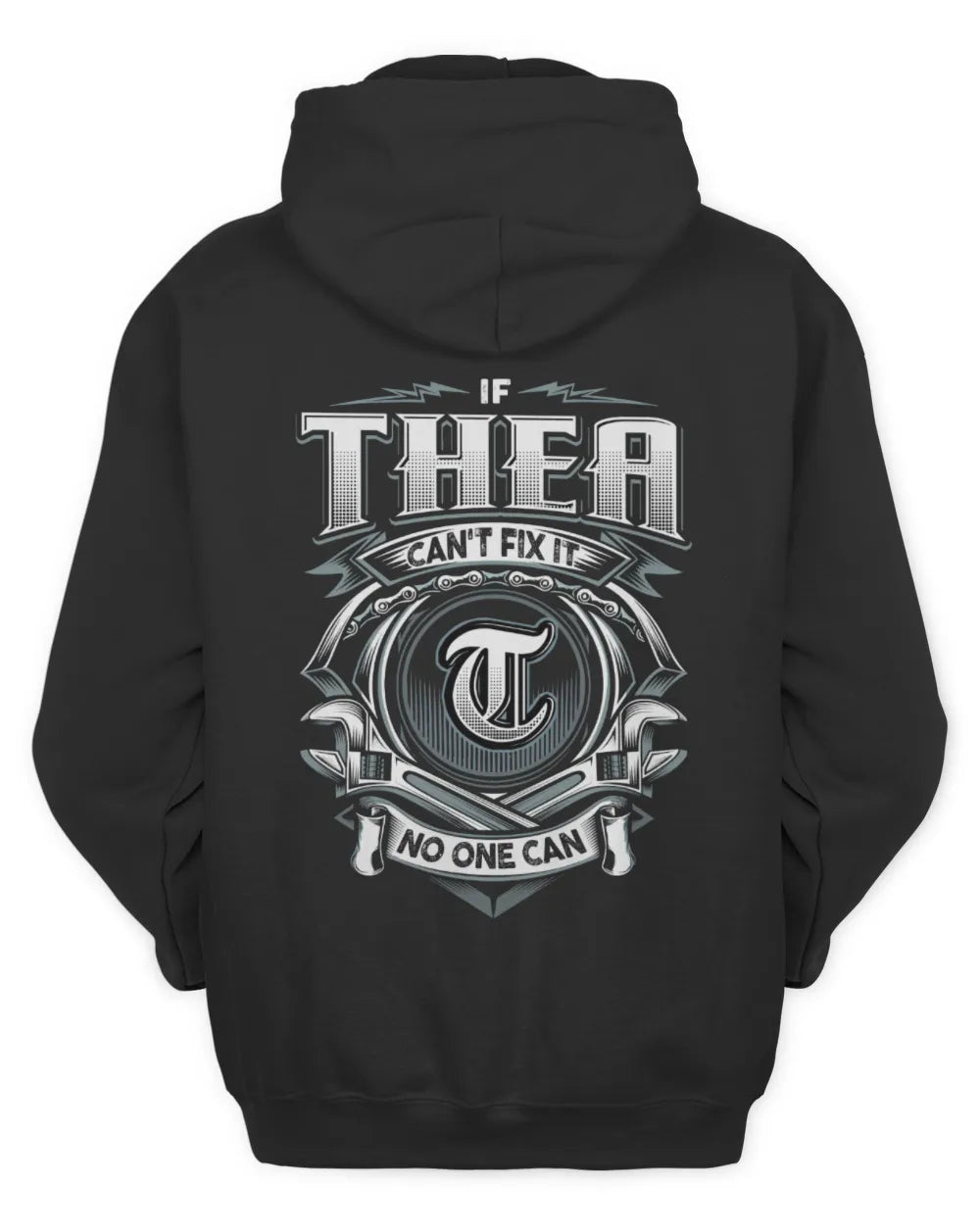 THEA AP81-K4-626 - Personalized Ahmed Quote Apparel “If Ahmed Can't Fix It, No One Can” - Unisex Hoodie - Black