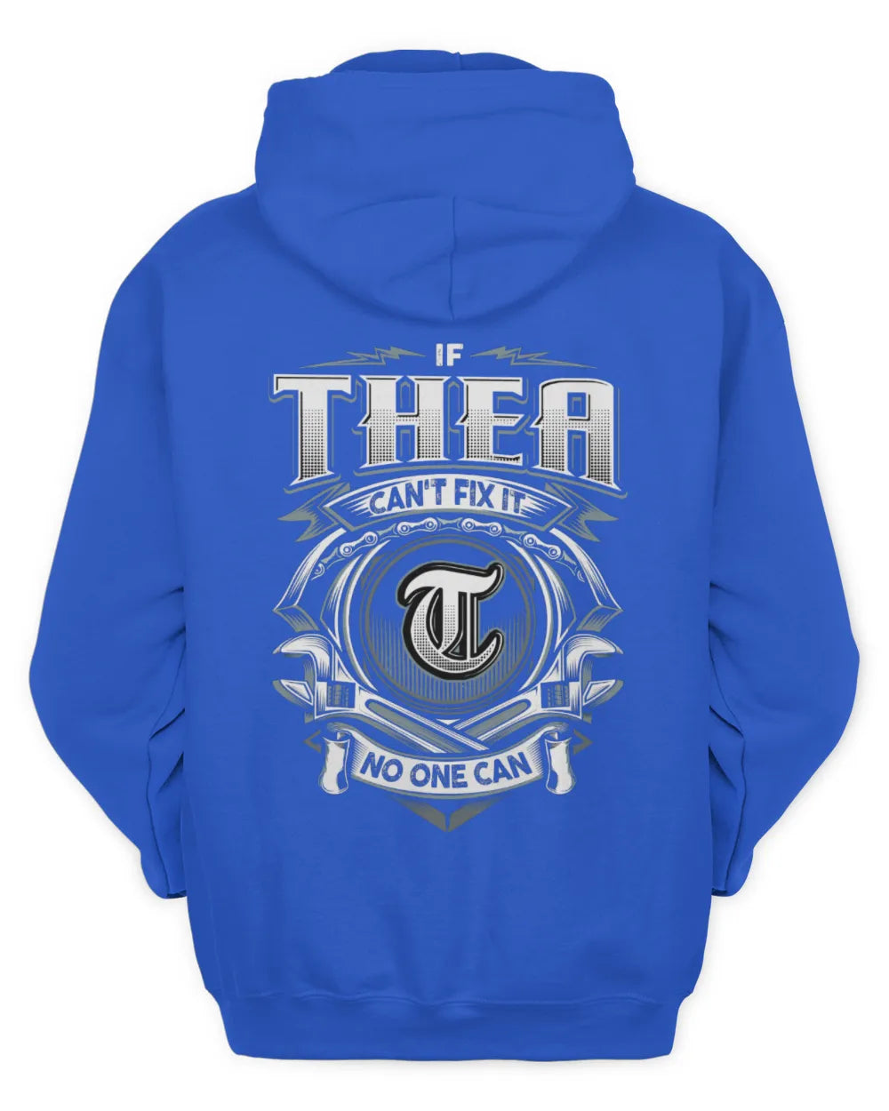 THEA AP81-K4-626 - Personalized Ahmed Quote Apparel “If Ahmed Can't Fix It, No One Can” - Unisex Hoodie - Royal