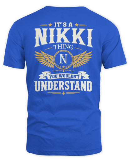 NIKKI KT06-M008 It’s a [NAME] Thing – You Wouldn’t Understand | Personalized Vintage T-Shirt - Unisex Standard T-Shirt - Royal