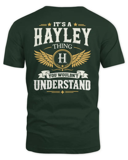 HAYLEY KT06-M008 It’s a [NAME] Thing – You Wouldn’t Understand | Personalized Vintage T-Shirt - Unisex Standard T-Shirt - Forest Green