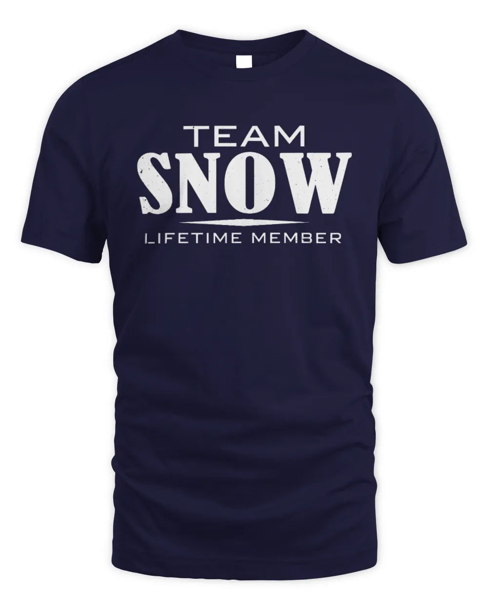 SNOW BL62-K4-128 - Personalized “Team NAME Lifetime Member” - Unisex Standard T-Shirt - Navy