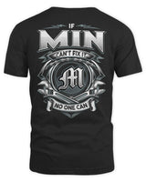 MIN AP81-K4-626 - Personalized Ahmed Quote Apparel “If Ahmed Can't Fix It, No One Can” - Unisex Standard T-Shirt - Black