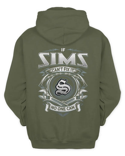 SIMS AP81-K4-626 - Personalized Ahmed Quote Apparel “If Ahmed Can't Fix It, No One Can” - Unisex Hoodie - Military Green