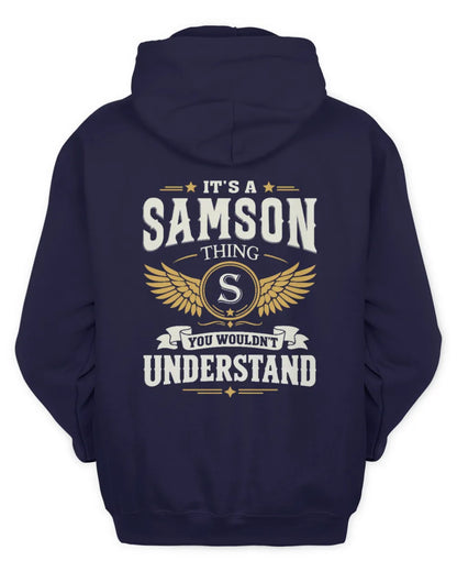 SAMSON KT06-M008 It’s a [NAME] Thing – You Wouldn’t Understand | Personalized Vintage T-Shirt - Unisex Hoodie - Navy