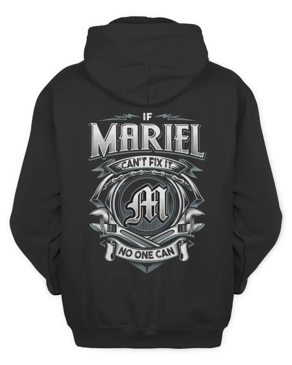 MARIEL AP81-K4-626 - Personalized Ahmed Quote Apparel “If Ahmed Can't Fix It, No One Can” - Unisex Hoodie - Black