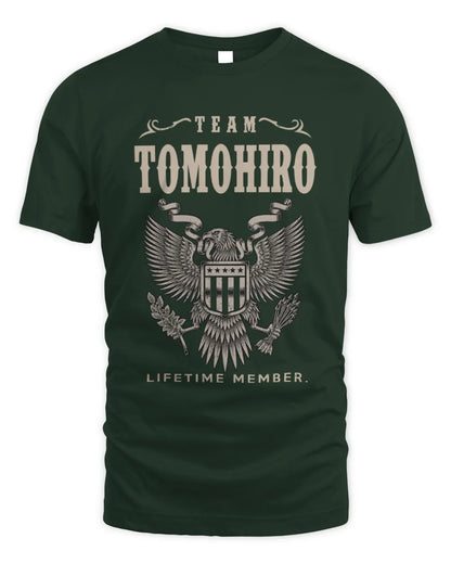 TOMOHIRO TP06-K82 – Personalized Classic Style Apparel “Team NAME Lifetime Member” - Unisex Standard T-Shirt - Forest Green