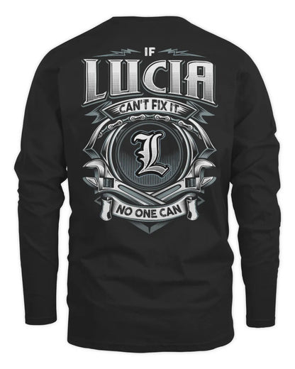 LUCIA AP81-K4-626 - Personalized Ahmed Quote Apparel “If Ahmed Can't Fix It, No One Can” - Men's Long Sleeved T-Shirt - Black
