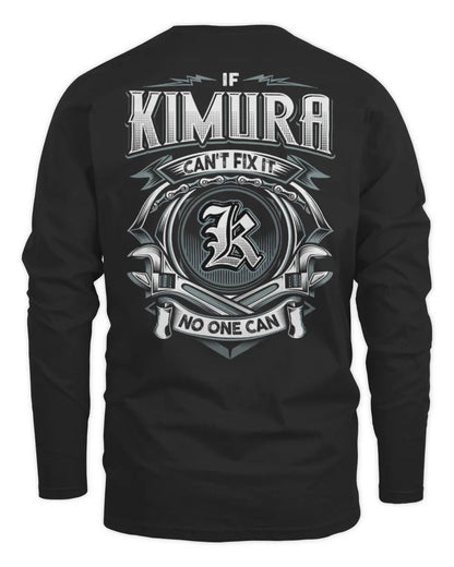 KIMURA AP81-K4-626 - Personalized Ahmed Quote Apparel “If Ahmed Can't Fix It, No One Can” - Men's Long Sleeved T-Shirt - Black