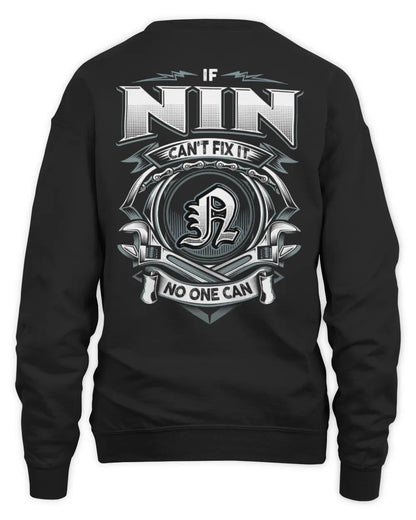 NIN AP81-K4-626 - Personalized Ahmed Quote Apparel “If Ahmed Can't Fix It, No One Can” - Unisex Sweatshirt - Black