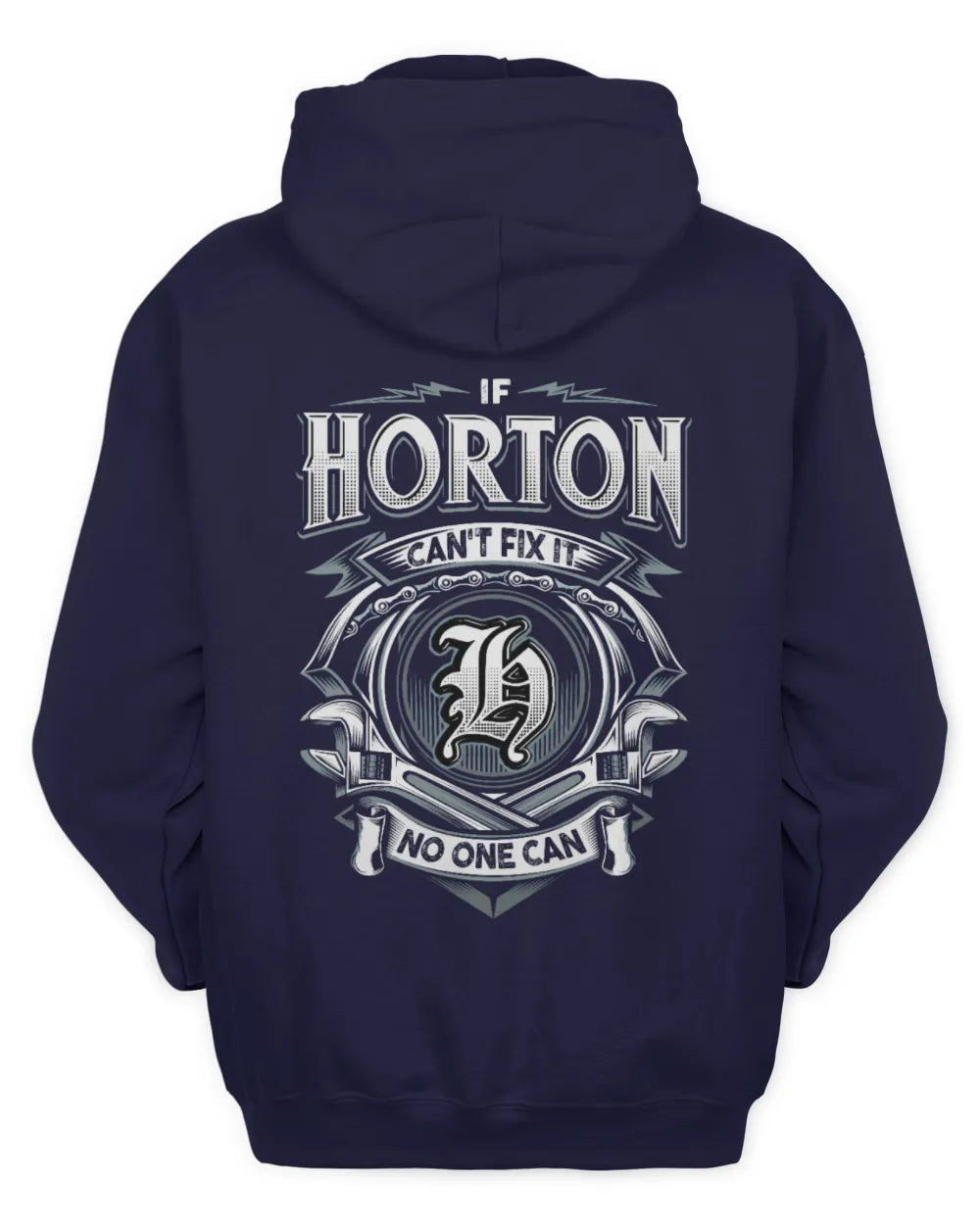 HORTON AP81-K4-626 - Personalized Ahmed Quote Apparel “If Ahmed Can't Fix It, No One Can” - Unisex Hoodie - Navy