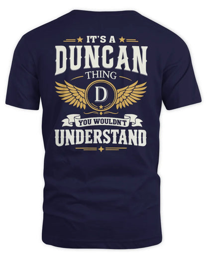 DUNCAN KT06-M008 It’s a [NAME] Thing – You Wouldn’t Understand | Personalized Vintage T-Shirt - Unisex Standard T-Shirt - Navy