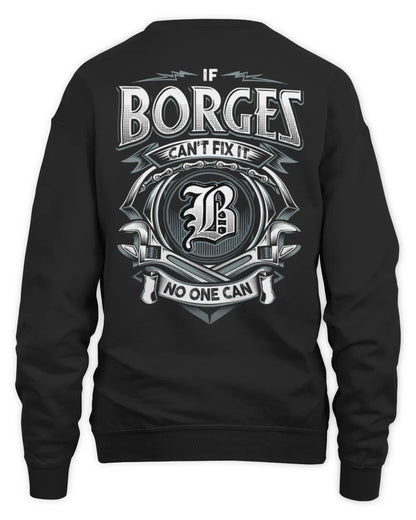 BORGES AP81-K4-626 - Personalized Ahmed Quote Apparel “If Ahmed Can't Fix It, No One Can” - Unisex Sweatshirt - Black