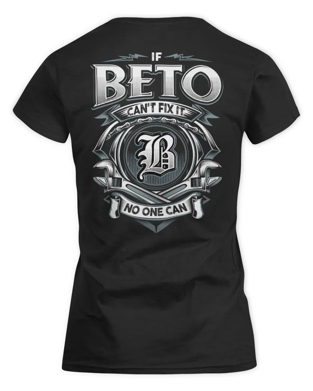BETO AP81-K4-626 - Personalized Ahmed Quote Apparel “If Ahmed Can't Fix It, No One Can” - Women's Standard T-Shirt - Black