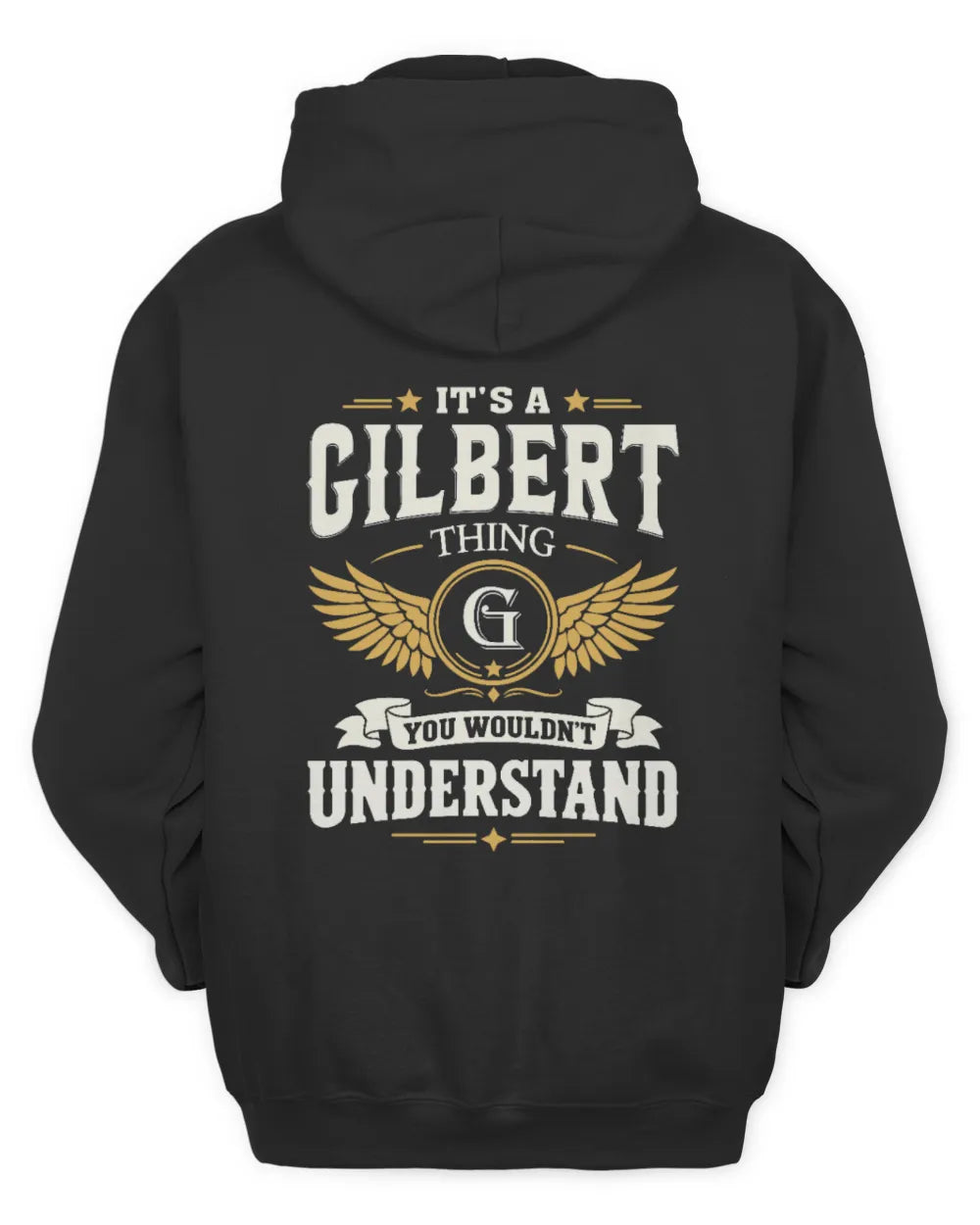 GILBERT KT06-M008 It’s a [NAME] Thing – You Wouldn’t Understand | Personalized Vintage T-Shirt - Unisex Hoodie - Black