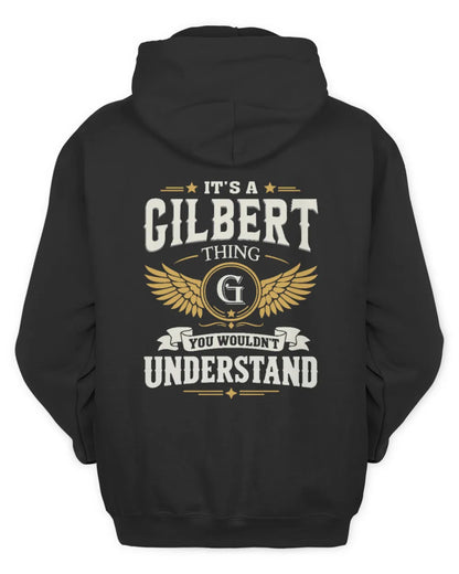 GILBERT KT06-M008 It’s a [NAME] Thing – You Wouldn’t Understand | Personalized Vintage T-Shirt - Unisex Hoodie - Black