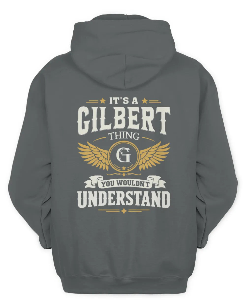 GILBERT KT06-M008 It’s a [NAME] Thing – You Wouldn’t Understand | Personalized Vintage T-Shirt - Unisex Hoodie - Charcoal