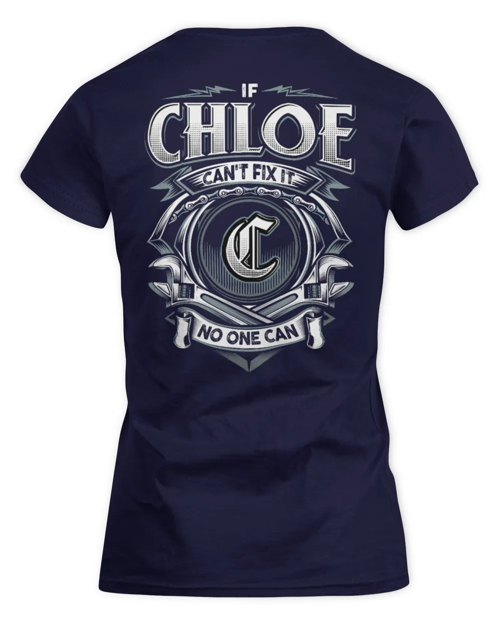 CHLOE AP81-K4-626 - Personalized Ahmed Quote Apparel “If Ahmed Can't Fix It, No One Can” - Women's Standard T-Shirt - Navy