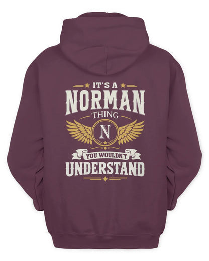 NORMAN KT06-M008 It’s a [NAME] Thing – You Wouldn’t Understand | Personalized Vintage T-Shirt - Unisex Hoodie - Maroon
