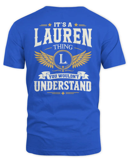 LAUREN KT06-M008 It’s a [NAME] Thing – You Wouldn’t Understand | Personalized Vintage T-Shirt - Unisex Standard T-Shirt - Royal