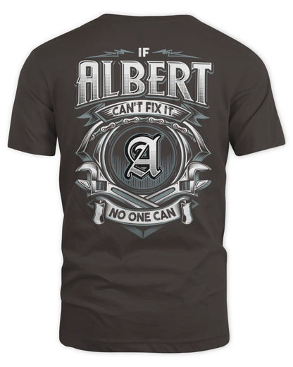 ALBERT AP81-K4-626 - Personalized Ahmed Quote Apparel “If Ahmed Can't Fix It, No One Can” - Unisex Standard T-Shirt - Dark Chocolate
