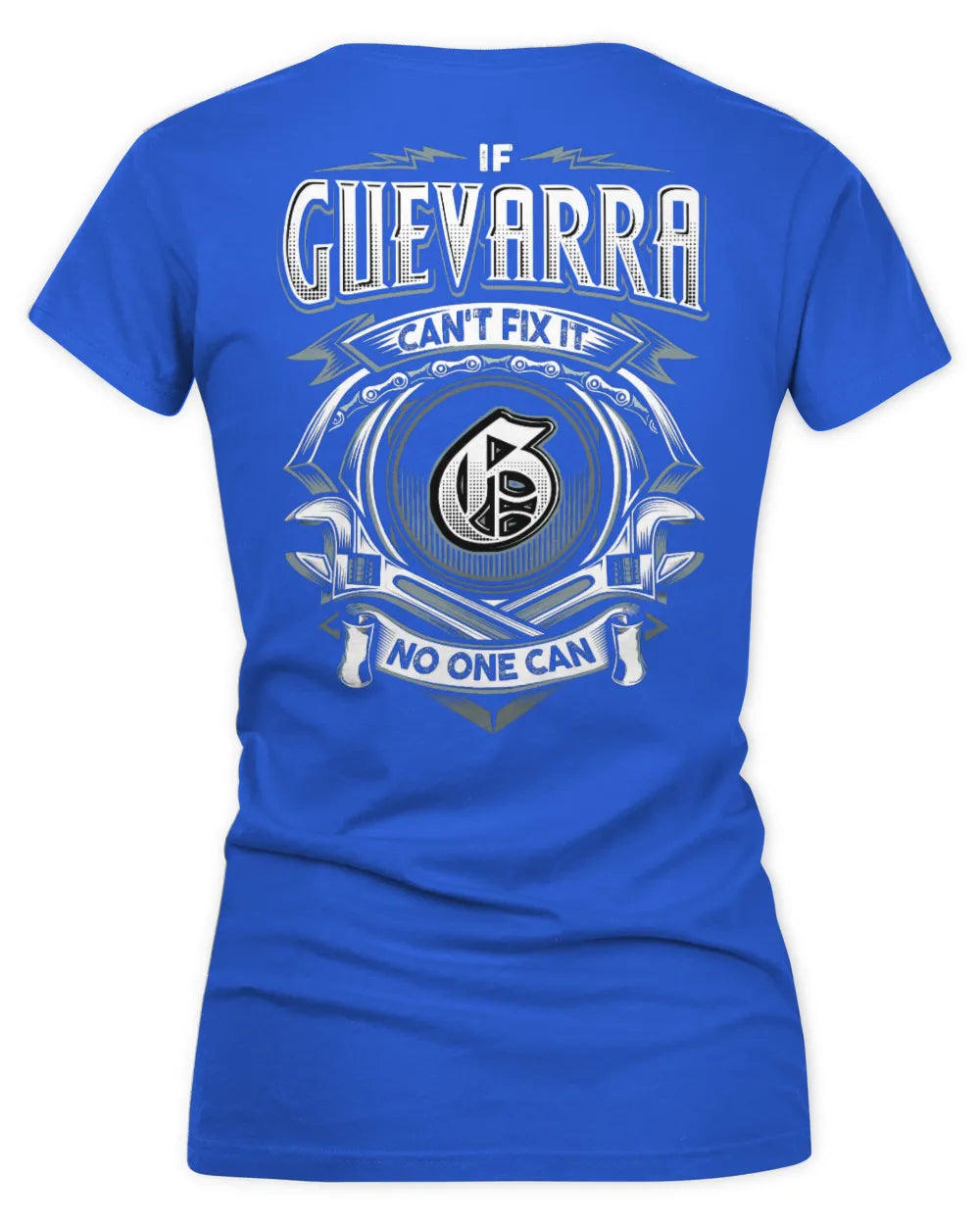 GUEVARRA AP81-K4-626 - Personalized Ahmed Quote Apparel “If Ahmed Can't Fix It, No One Can” - Women's V-Neck T-Shirt - Royal