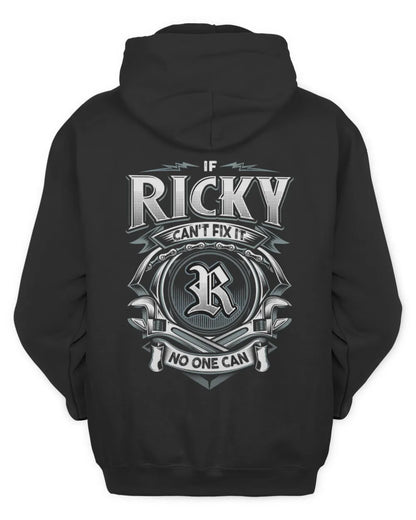 RICKY AP81-K4-626 - Personalized Ahmed Quote Apparel “If Ahmed Can't Fix It, No One Can” - Unisex Hoodie - Black