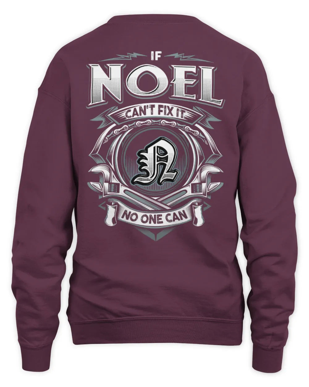 NOEL AP81-K4-626 - Personalized Ahmed Quote Apparel “If Ahmed Can't Fix It, No One Can” - Unisex Sweatshirt - Maroon