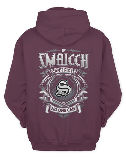 SMAICCH AP81-K4-626 - Personalized Ahmed Quote Apparel “If Ahmed Can't Fix It, No One Can” - Unisex Hoodie - Maroon