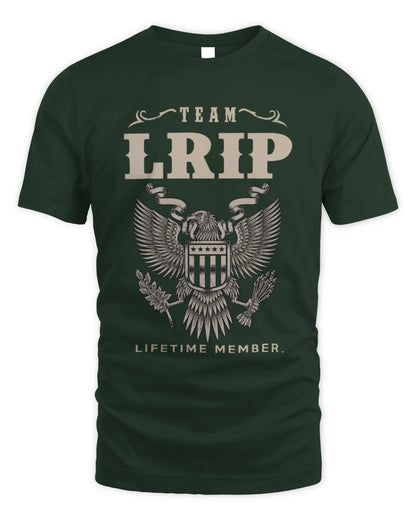 LRIP TP06-K82 – Personalized Classic Style Apparel “Team NAME Lifetime Member” - Unisex Standard T-Shirt - Forest Green