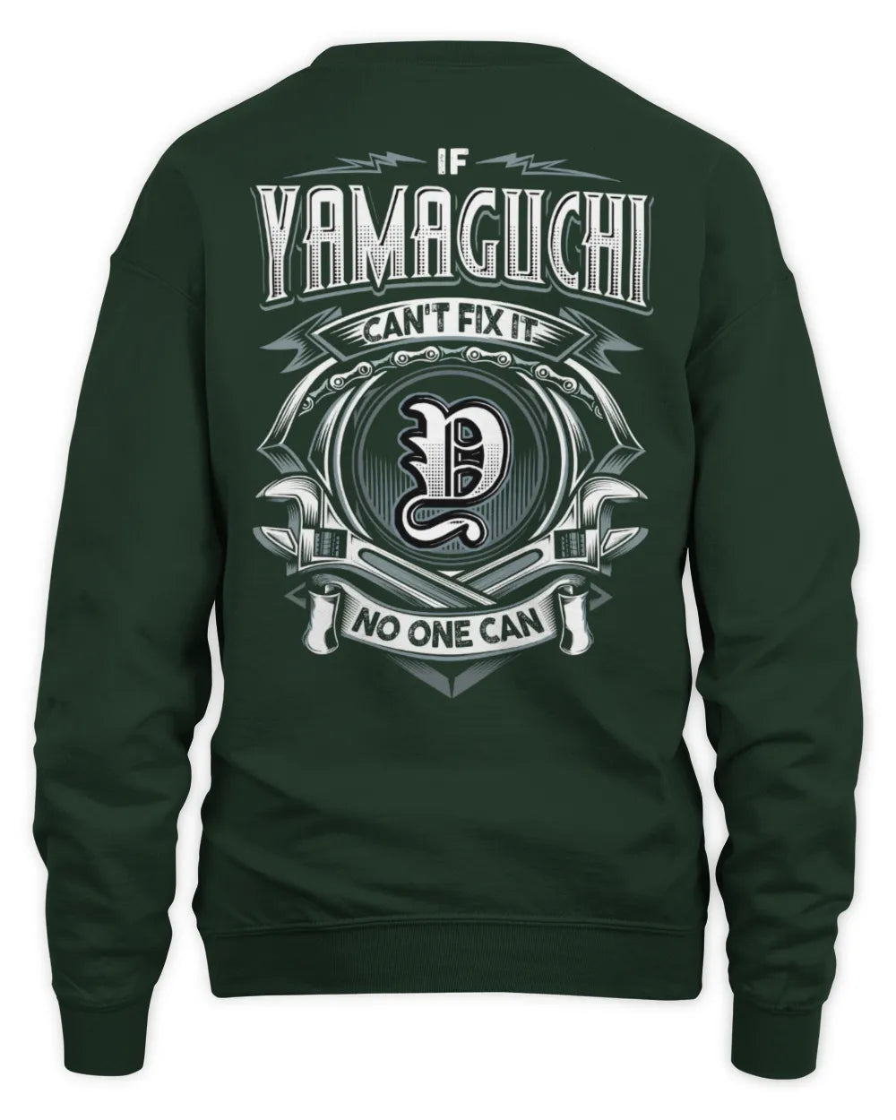 YAMAGUCHI AP81-K4-626 - Personalized Ahmed Quote Apparel “If Ahmed Can't Fix It, No One Can” - Unisex Sweatshirt - Forest Green