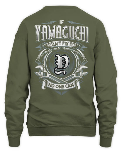 YAMAGUCHI AP81-K4-626 - Personalized Ahmed Quote Apparel “If Ahmed Can't Fix It, No One Can” - Unisex Sweatshirt - Military Green