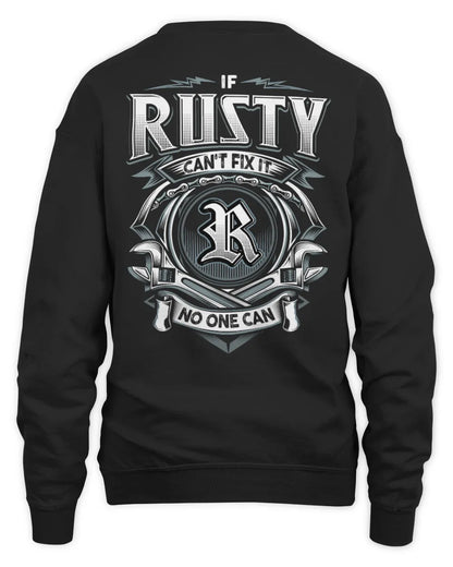 RUSTY AP81-K4-626 - Personalized Ahmed Quote Apparel “If Ahmed Can't Fix It, No One Can” - Unisex Sweatshirt - Black