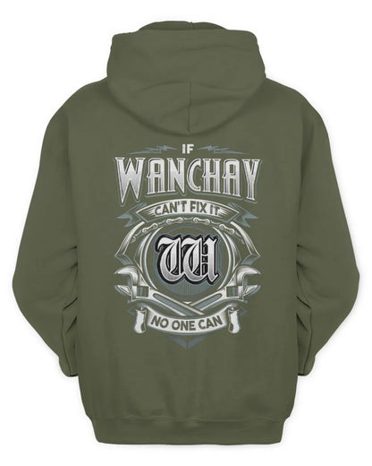 WANCHAY AP81-K4-626 - Personalized Ahmed Quote Apparel “If Ahmed Can't Fix It, No One Can” - Unisex Hoodie - Military Green