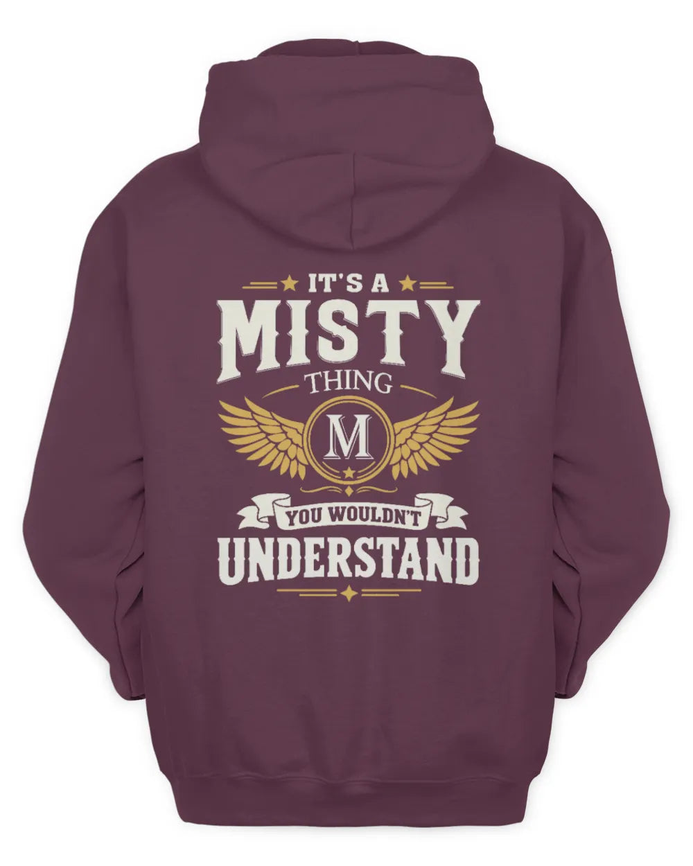 MISTY KT06-M008 It’s a [NAME] Thing – You Wouldn’t Understand | Personalized Vintage T-Shirt - Unisex Hoodie - Maroon