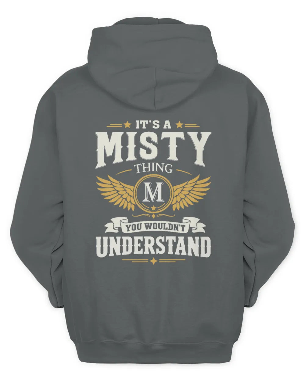 MISTY KT06-M008 It’s a [NAME] Thing – You Wouldn’t Understand | Personalized Vintage T-Shirt - Unisex Hoodie - Charcoal