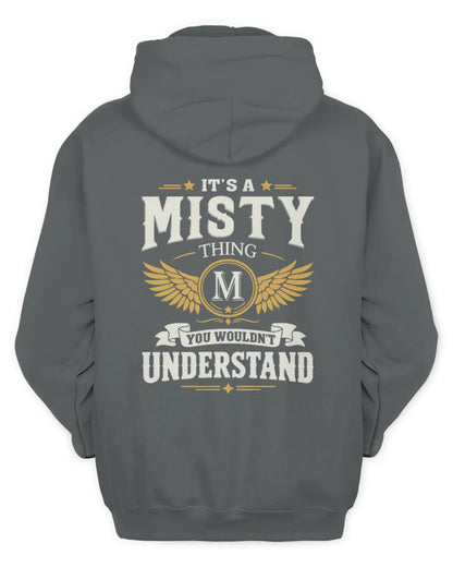 MISTY KT06-M008 It’s a [NAME] Thing – You Wouldn’t Understand | Personalized Vintage T-Shirt - Unisex Hoodie - Charcoal