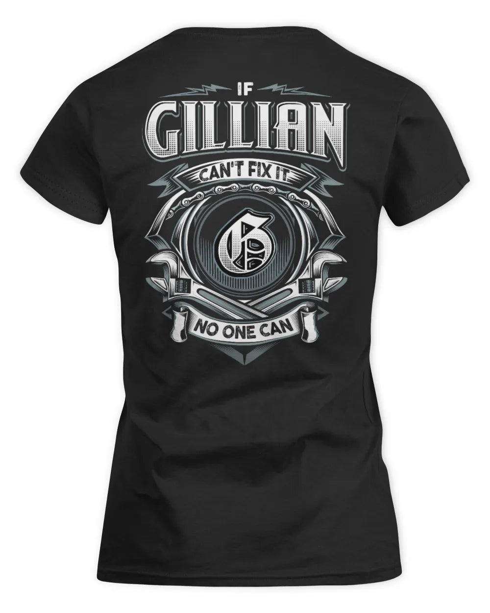 GILLIAN AP81-K4-626 - Personalized Ahmed Quote Apparel “If Ahmed Can't Fix It, No One Can” - Women's Standard T-Shirt - Black
