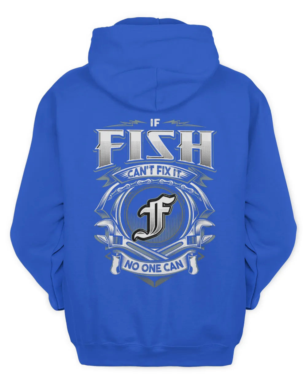 FISH AP81-K4-626 - Personalized Ahmed Quote Apparel “If Ahmed Can't Fix It, No One Can” - Unisex Hoodie - Royal