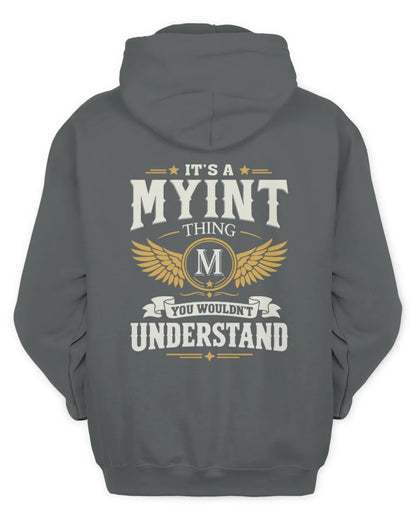 MYINT KT06-M008 It’s a [NAME] Thing – You Wouldn’t Understand | Personalized Vintage T-Shirt - Unisex Hoodie - Charcoal