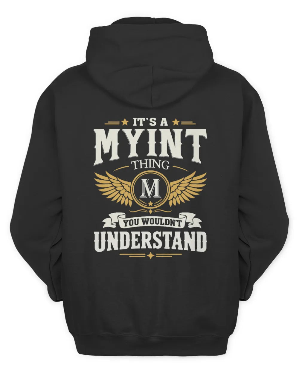 MYINT KT06-M008 It’s a [NAME] Thing – You Wouldn’t Understand | Personalized Vintage T-Shirt - Unisex Hoodie - Black