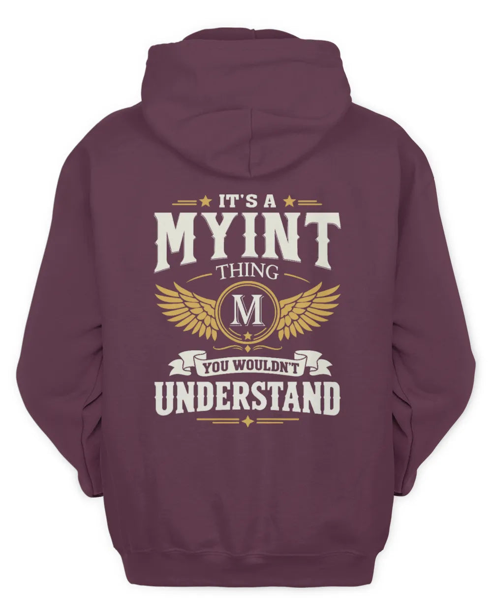 MYINT KT06-M008 It’s a [NAME] Thing – You Wouldn’t Understand | Personalized Vintage T-Shirt - Unisex Hoodie - Maroon