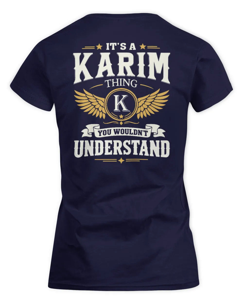 KARIM KT06-M008 It’s a [NAME] Thing – You Wouldn’t Understand | Personalized Vintage T-Shirt - Women's Standard T-Shirt - Navy