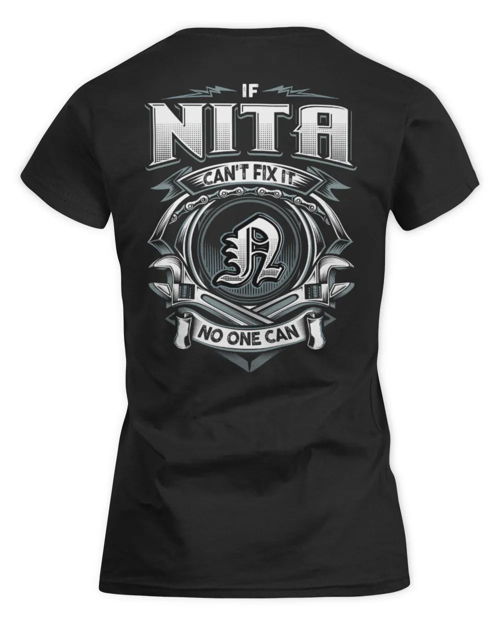NITA AP81-K4-626 - Personalized Ahmed Quote Apparel “If Ahmed Can't Fix It, No One Can” - Women's Standard T-Shirt - Black