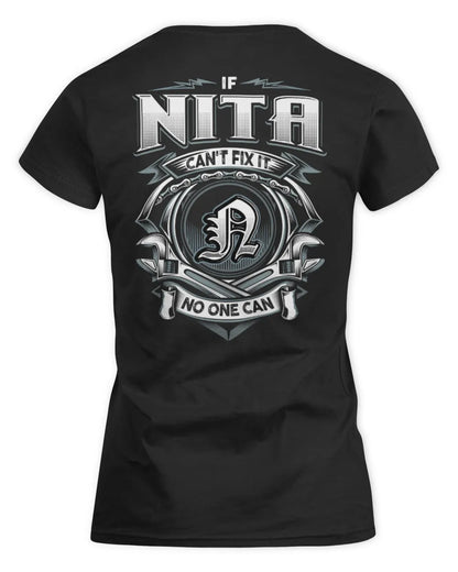 NITA AP81-K4-626 - Personalized Ahmed Quote Apparel “If Ahmed Can't Fix It, No One Can” - Women's Standard T-Shirt - Black
