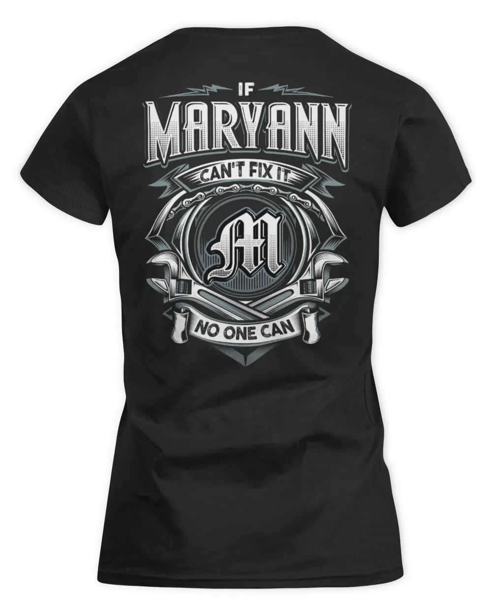 MARYANN AP81-K4-626 - Personalized Ahmed Quote Apparel “If Ahmed Can't Fix It, No One Can” - Women's Standard T-Shirt - Black