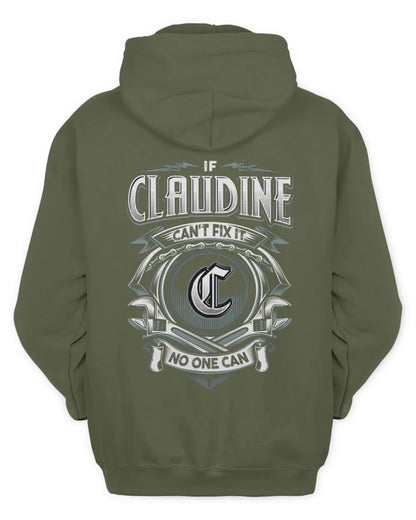 CLAUDINE AP81-K4-626 - Personalized Ahmed Quote Apparel “If Ahmed Can't Fix It, No One Can” - Unisex Hoodie - Military Green