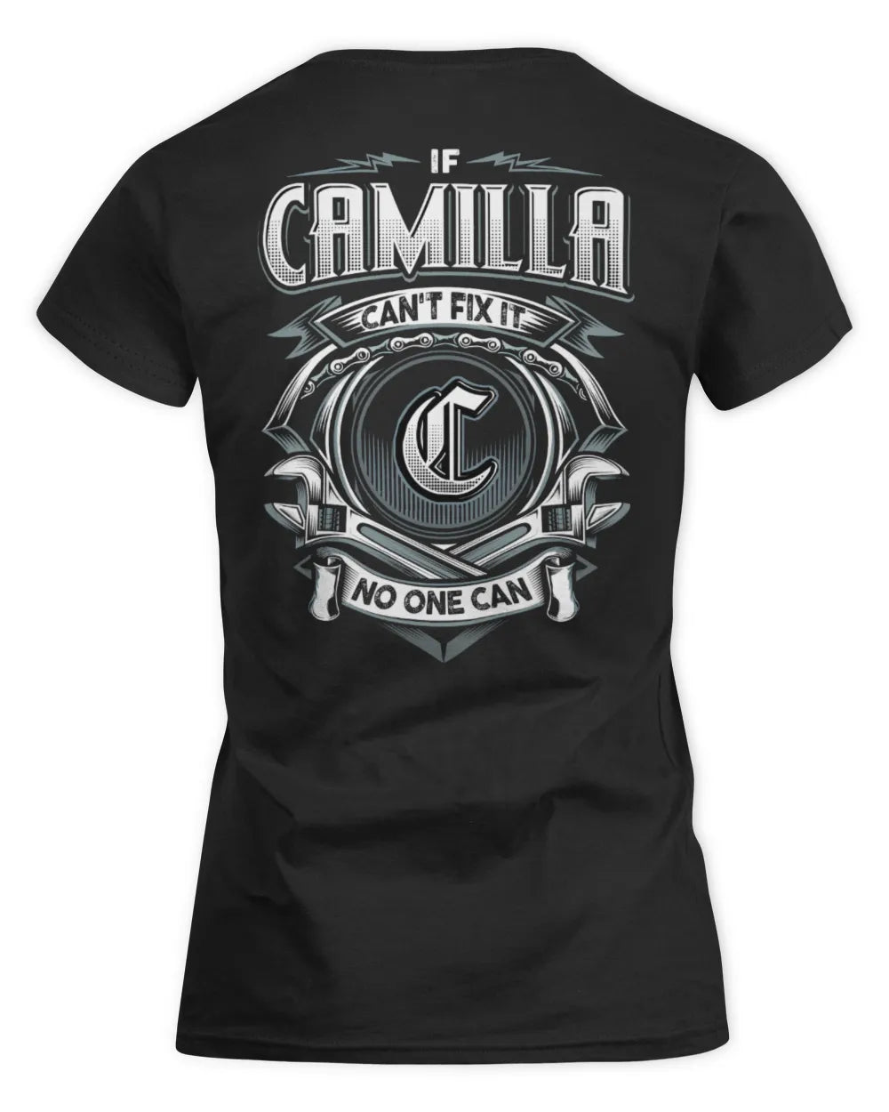 CAMILLA AP81-K4-626 - Personalized Ahmed Quote Apparel “If Ahmed Can't Fix It, No One Can” - Women's Standard T-Shirt - Black