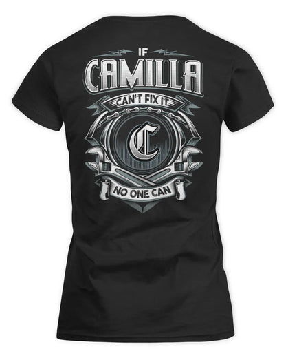 CAMILLA AP81-K4-626 - Personalized Ahmed Quote Apparel “If Ahmed Can't Fix It, No One Can” - Women's Standard T-Shirt - Black
