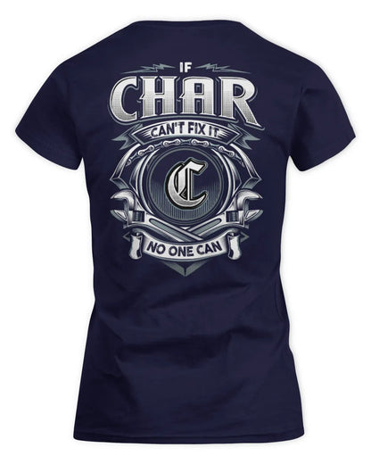 CHAR AP81-K4-626 - Personalized Ahmed Quote Apparel “If Ahmed Can't Fix It, No One Can” - Women's Standard T-Shirt - Navy