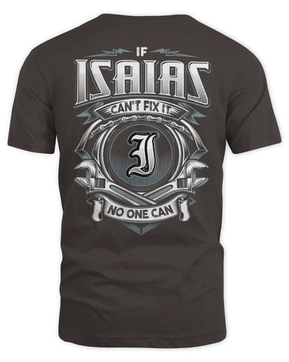 ISAIAS AP81-K4-626 - Personalized Ahmed Quote Apparel “If Ahmed Can't Fix It, No One Can” - Unisex Standard T-Shirt - Dark Chocolate